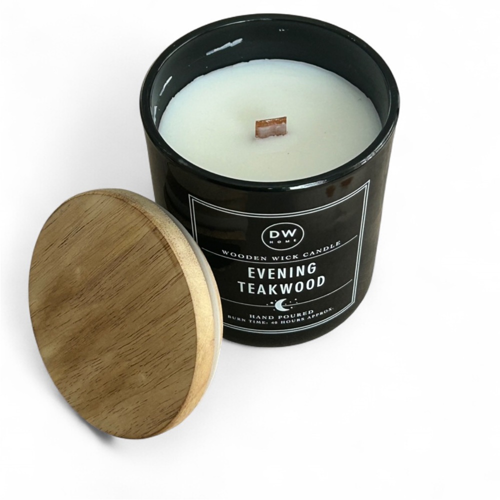 DW Home Evening Teakwood Candle - Black and White